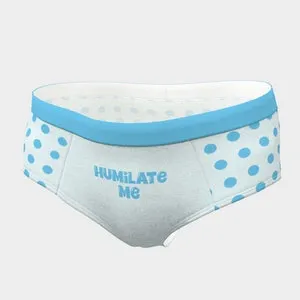 pornhint Pornhint Humiliate Me Sissy Training Lingerie For Men, Humiliation Sissy Bondage Fetish Panties, Blue Polka Dot Pattern