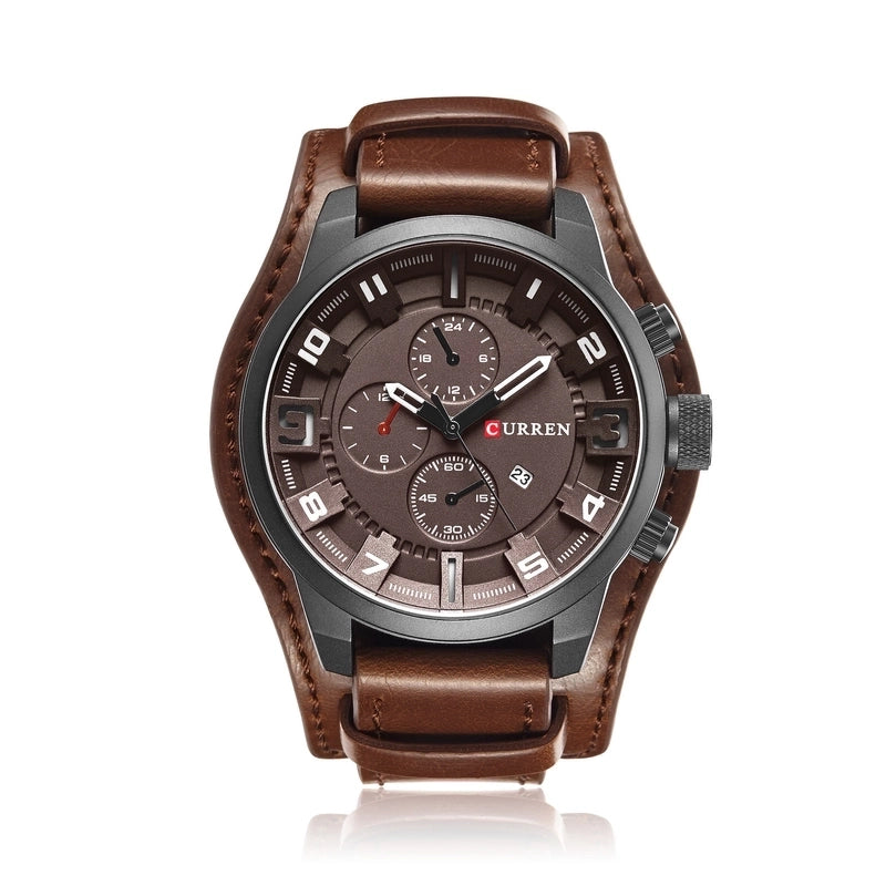 Casual Letter Buckle Quartz Men’s Watches