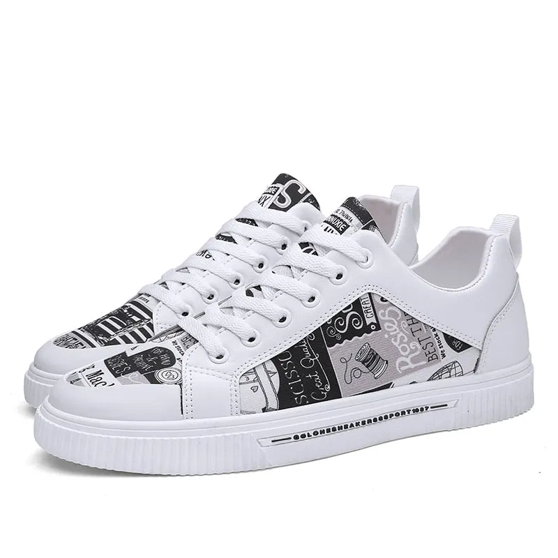 Women's Flat Shoes White Tennis Female Graffiti Yellow Sneakers Women Shoes Sport Casual Shoes Man Loafers basket femme size 44