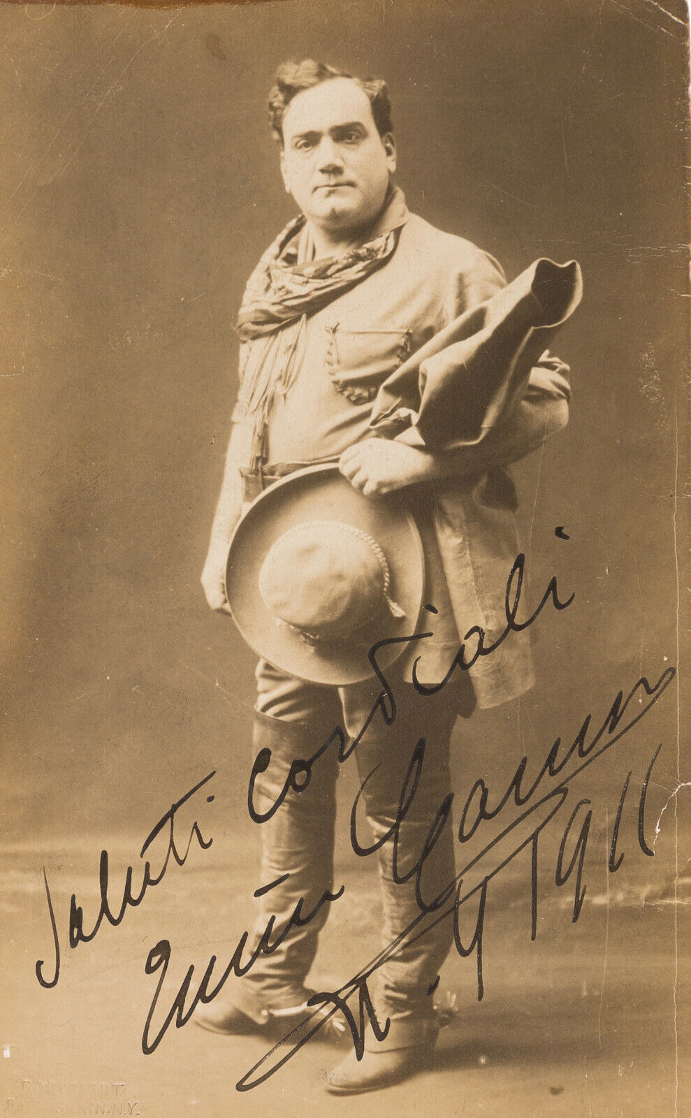 ENRICO CARUSO Signed Photo Poster paintinggraph - Singer - Italian Tenor - reprint