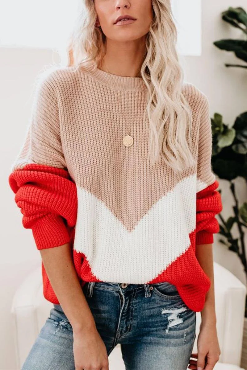 Comfy Loose Stitching Sweater(2 Colors)