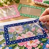 30PCS Colorful Reusable Diamond Painting Section Frame Release Film with Clear Window, Non-Stick Dust-Proof  Release Paper, Easy Peel Diamond Art Canvas Covers, DIY Diamond Painting Accessories for Adults