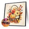 Diamond Painting-DIY Full Round Drill Pumpkin Flower