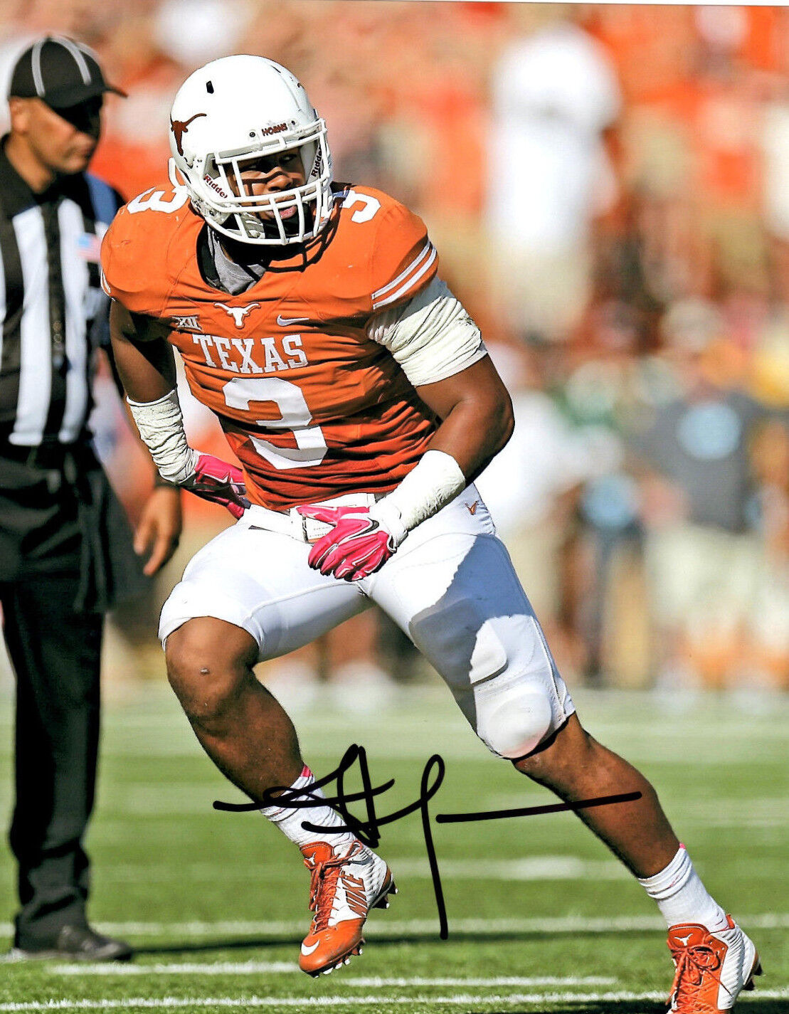 Jordan Hicks Eagles signed autographed 8x10 football Photo Poster painting Texas Longhorns Hook