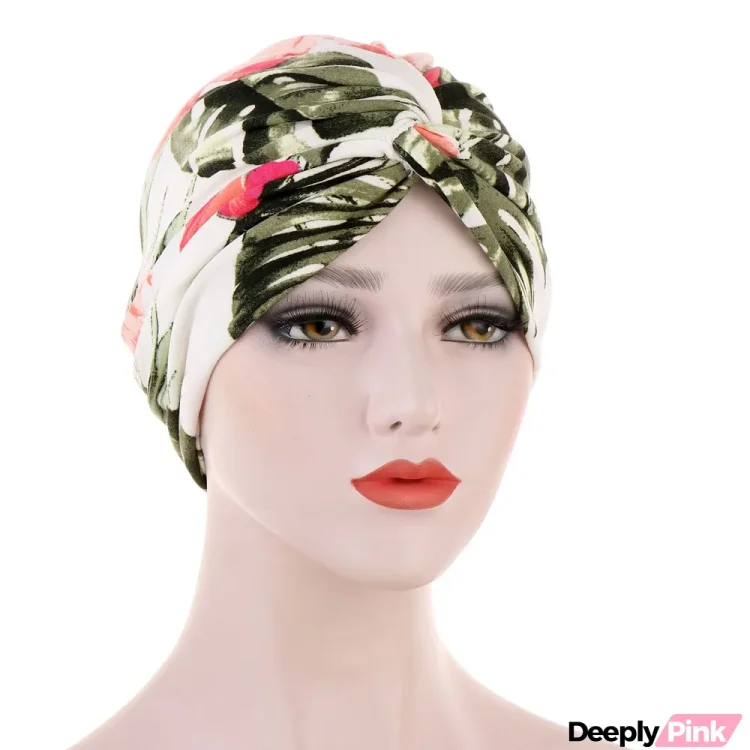 Women's Floral Printed Casual Fashion Baotou Hat