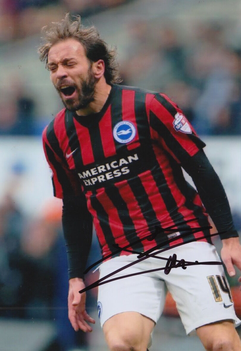 BRIGHTON HAND SIGNED INIGO CALDERON 6X4 Photo Poster painting.