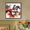 Diamond Painting-DIY Round Part AB Drill Horse Silhouette(45*45CM)