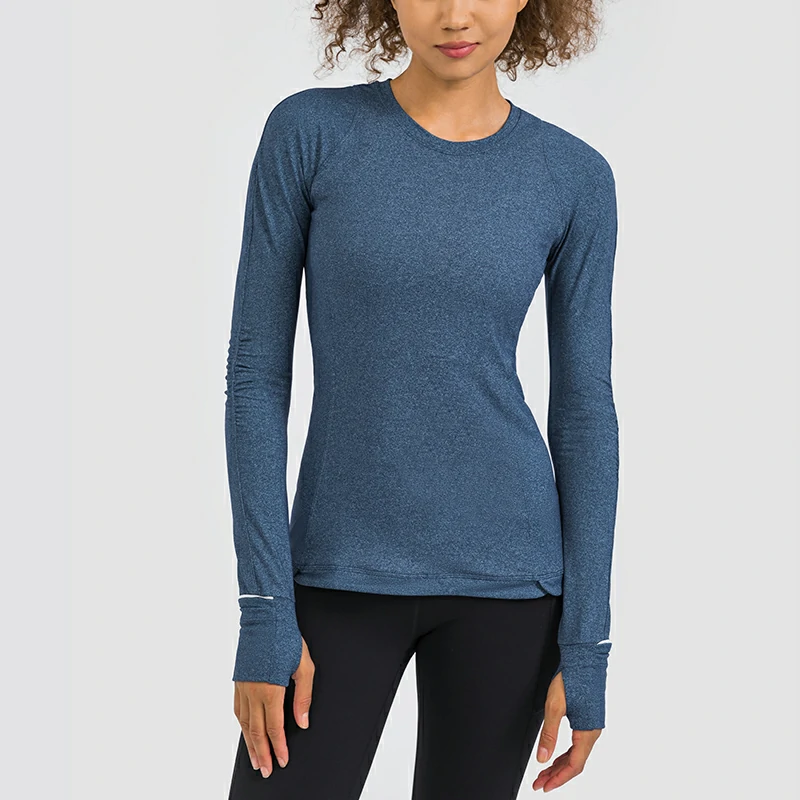 Women's ladies tops with thumb holes