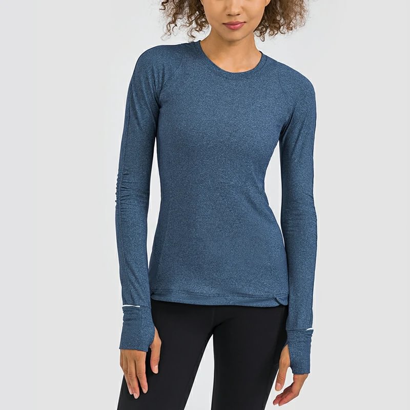 Women's ladies tops with thumb holes