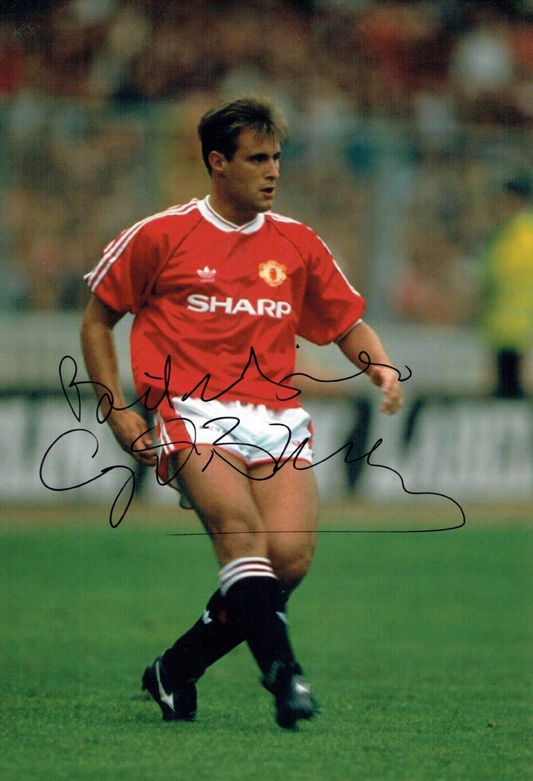 Clayton BLACKMORE Signed 12x8 Photo Poster painting 1 AFTAL COA Autograph Manchester United