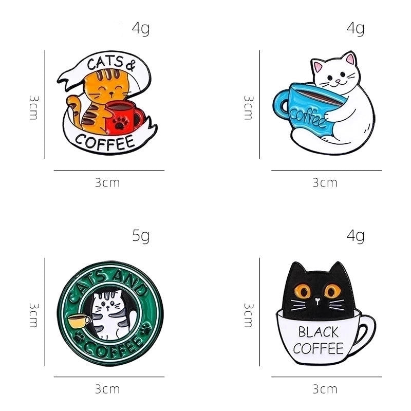Cartoon Style Cute Cat Alloy Women’s Brooches