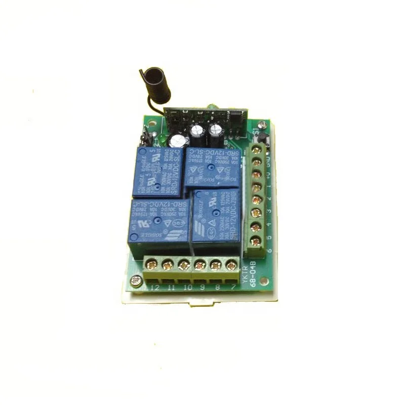 1Km remote control+4 key jog lock interlock multi-function 4 channel wireless remote control switch 12v relay switch