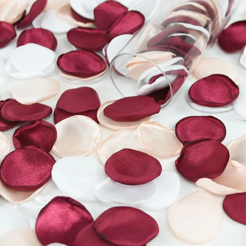 100Pcs Silk Rose Petals Artificial Flower Petal Valentines Day Room Decoration Wedding Party Throwing Confetti Anniversary Decor