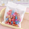 6 PACKS Adorable 50pcs Mini Cartoon Erasers for Kids Student Office Exam Stationery Gift