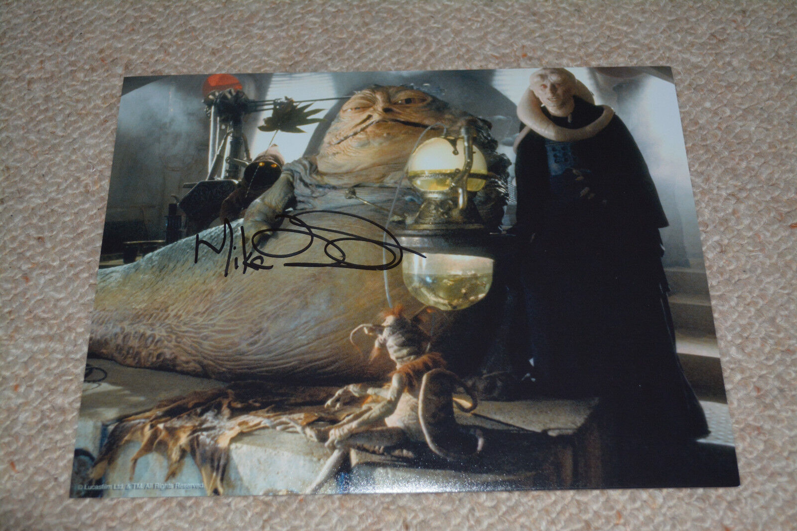 MIKE EDMONDS signed autograph In Person 8x10 (20x25cm) STAR WARS JABBA