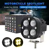 3 Inch LED Pods Work Light Bar White & Yellow 12V-48V Motorcycle Fog Lights 40W