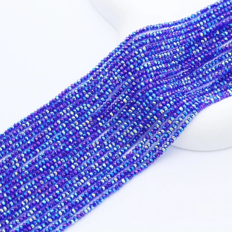 2 Pieces 2 Pieces Per Pack Artificial Crystal Glass Geometric Beads