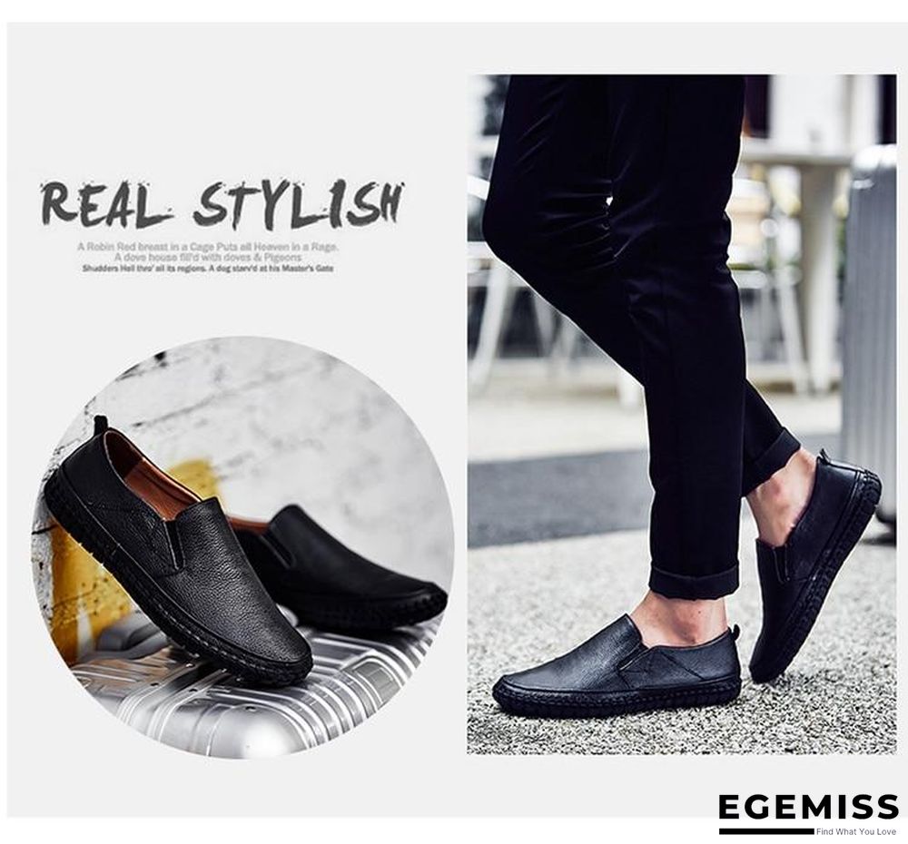 Leather Men Shoes Slip On Shoes Leather Loafers Mens Moccasins Shoes Italian Designer Shoes | EGEMISS