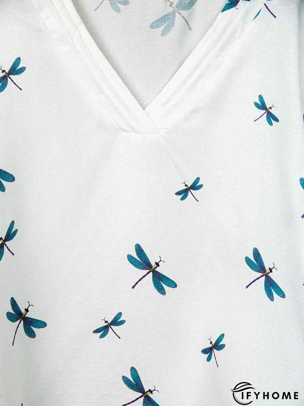 Plus Size Plain Cotton-Blend Short Sleeve Casual T-shirt | IFYHOME