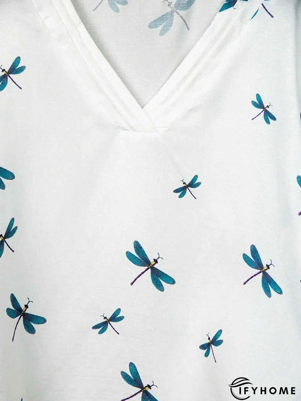 Plus Size Plain Cotton-Blend Short Sleeve Casual T-shirt | IFYHOME