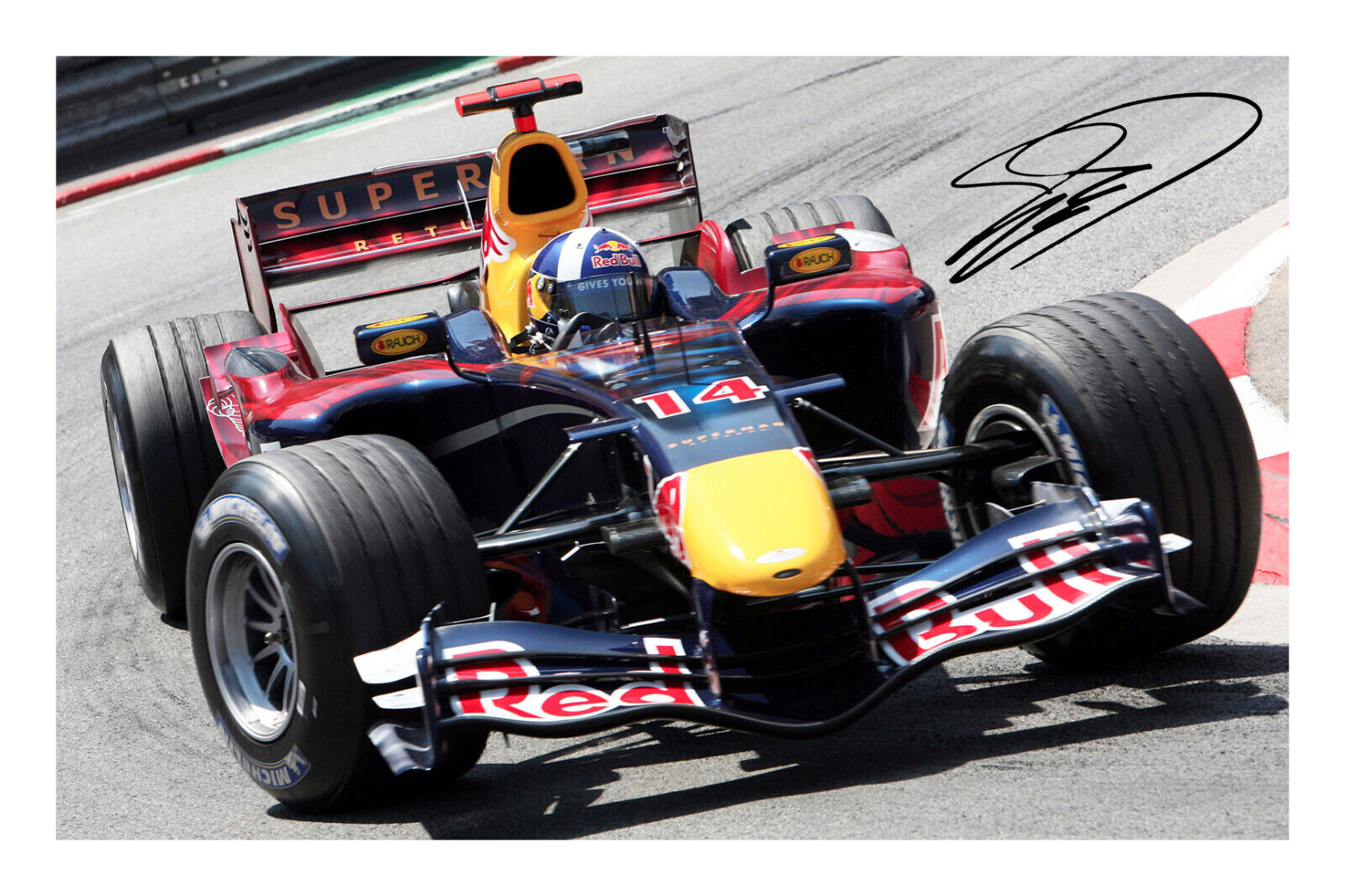 David Coulthard Signed A4 Photo Poster painting Print Autograph Formula 1 Driver