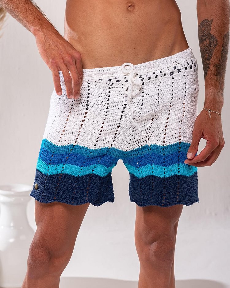 Fashion Knitted Resort Shorts for Men