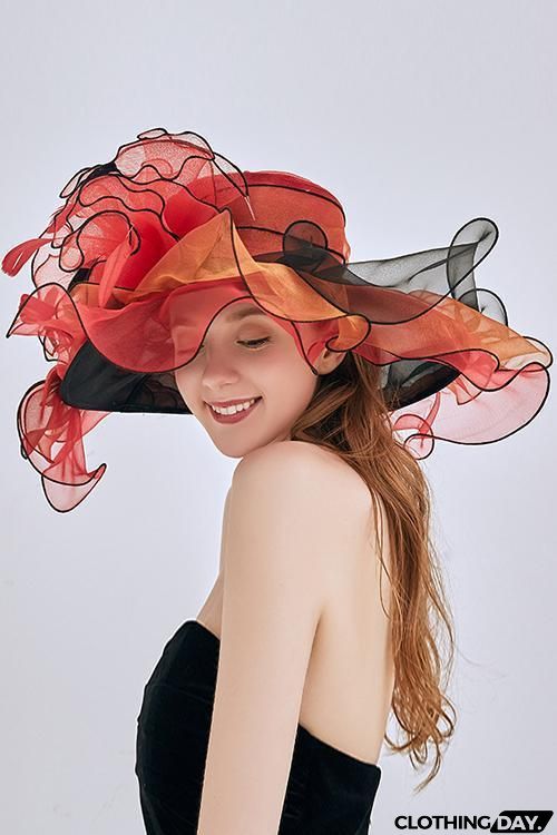 Organza Layer Flower Hat