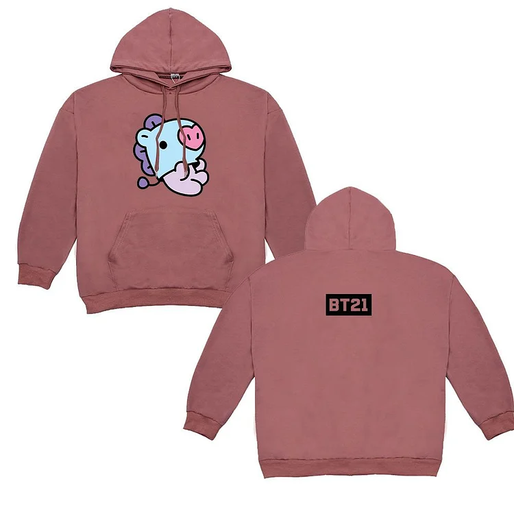 Pink best sale bt21 hoodie