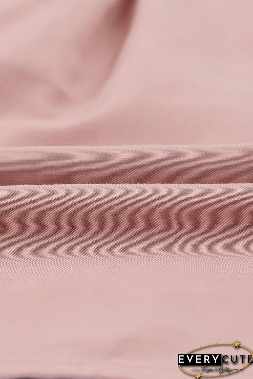 Pink Crochet Trim Hollow-out Blouse