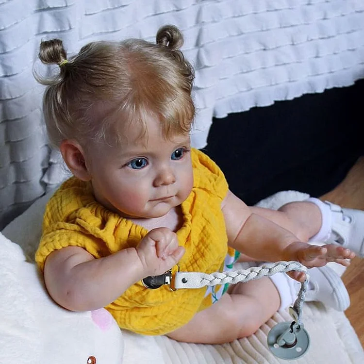 17"&22" Lifelike Baby Doll Truly Real Lifelike & Realistic Weighted Toddler Handmade Blonde Hair Baby Winni Rebornartdoll® RSAW-Rebornartdoll®