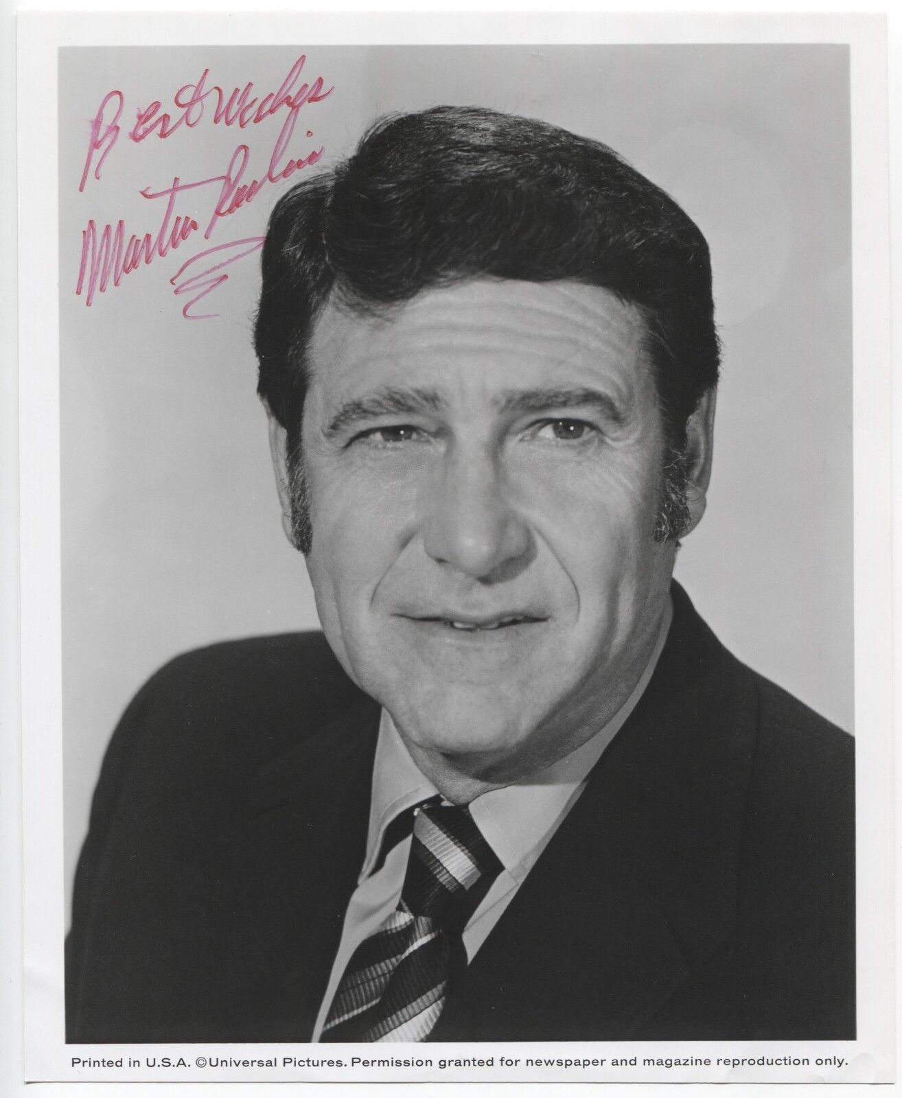 Martin Rackin Signed 8x10 Photo Poster painting Autographed Signature Film Producer