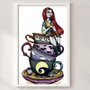 Tea Cup Princess - 11CT Stamped Cross Stitch 30*50cm/11.81*19.69in