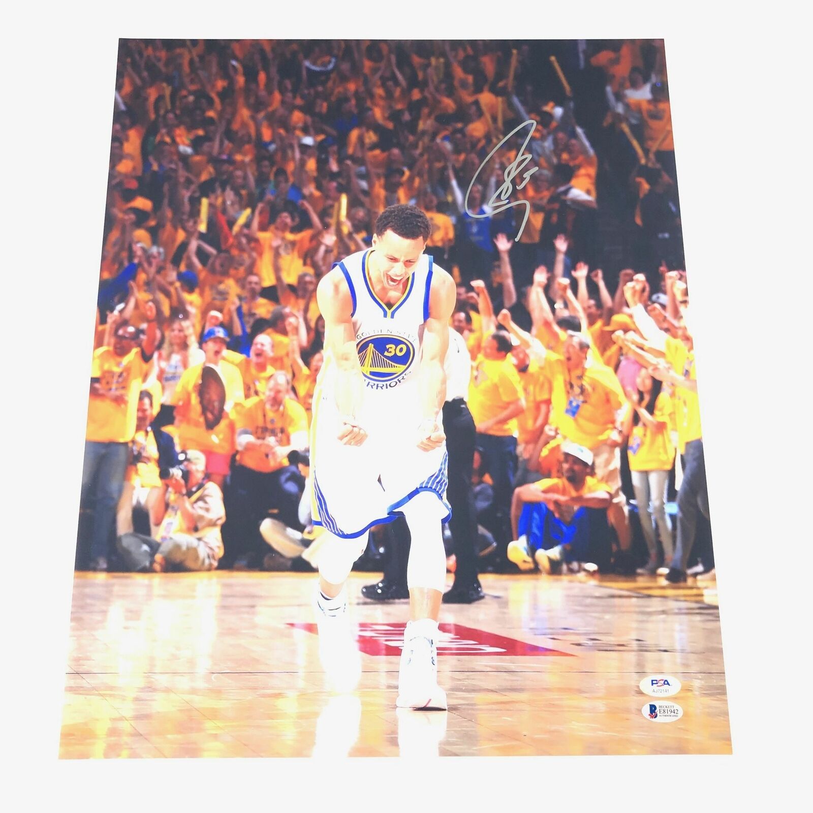 Stephen Curry signed 16x20 Photo Poster painting PSA/DNA Golden State Warriors Autographed