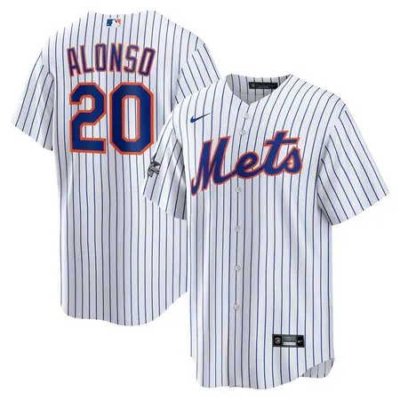 Men's New York Mets #20 Pete Alonso  White 2025 MLB All-Star Game Home Replica Player Jersey