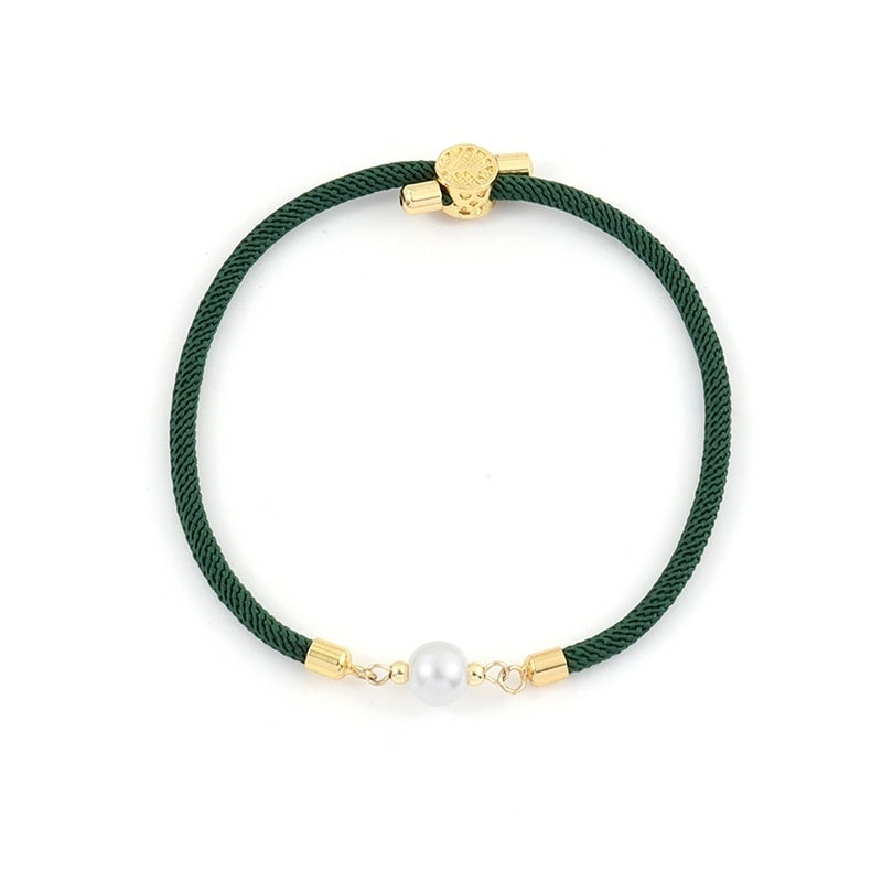 Artificial Pearl Copper Geometric Copper Bracelets