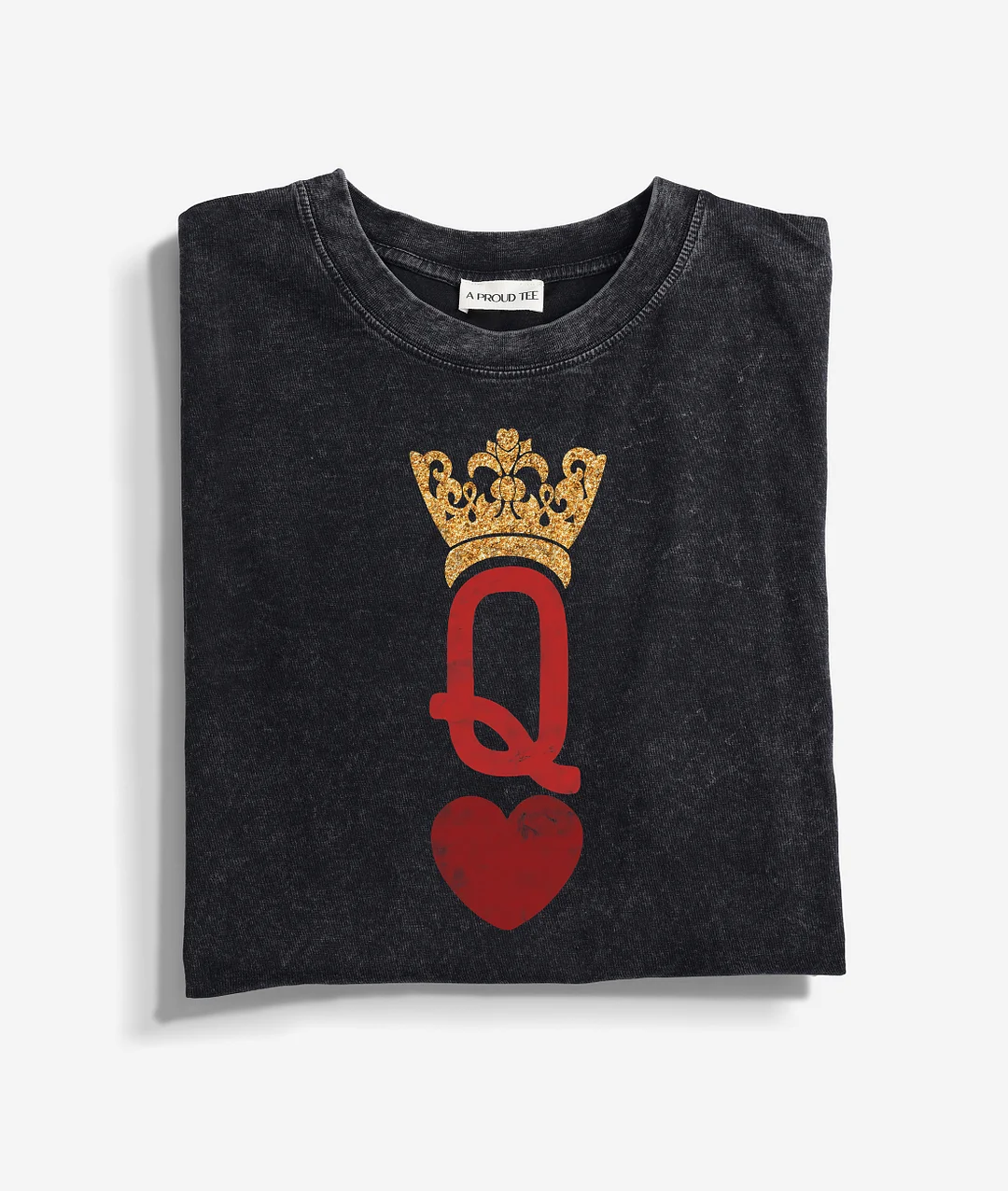 Queen Of Hearts Washed T-shirt