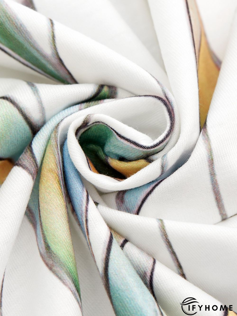 Printed Casual Short Sleeve Dress | IFYHOME