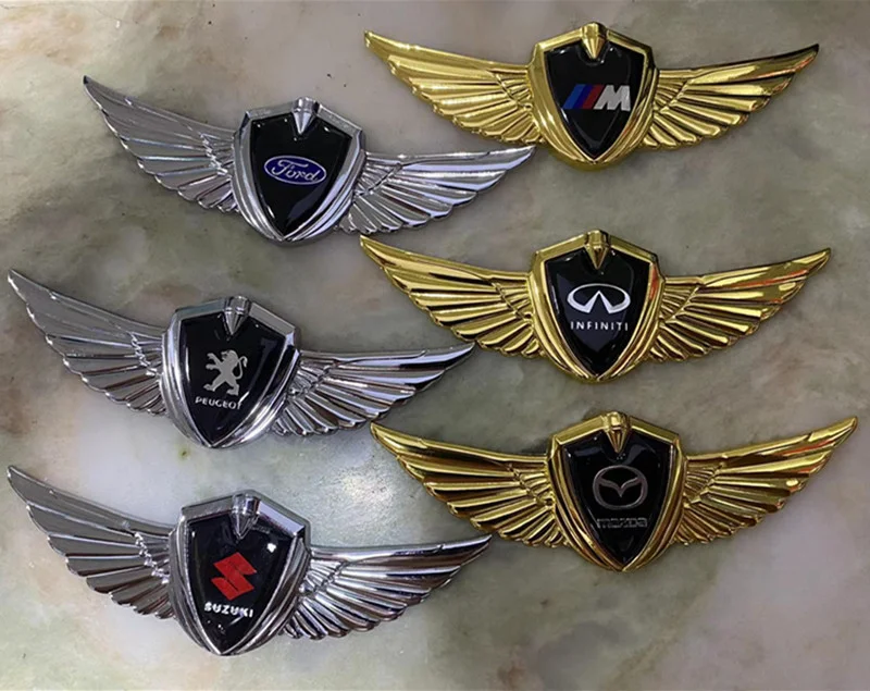 Car three-dimensional wing fender side mark