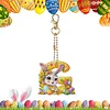 Easter Alphabet Double Sided - 5D DIY Craft Keychain
