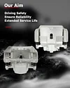 cciyu 18B4910A 18B4911A Front Left & Right Brake Calipers With Bracket For Chevy For Malibu,For Pontiac For G6/For Solstice,For Saturn For Aura/For Sky
