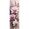 Watercolor Phalaenopsis-11CT Stamped Cross Stitch Bookmark 18*6cm(Double Sided)