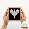 12Pcs DIY Pearl Painting Butterfly Fairy for Home Wall Decor(15x15cm)