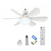 40w/200-2000lm Small Ceiling Fan with Lights with Remote Control Breeze Fan Light Three Color Temperature Options for Living Room Study & Household Use