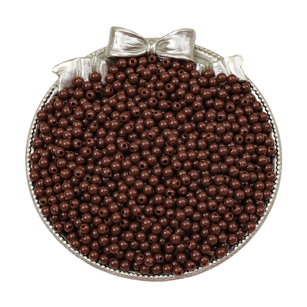 1800Pcs 3mm Acrylic Beads Decorative Craft Beads Small Beads for DIY Crafts (25)