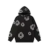 Unisex Denim Tears Loose Cotton Pattern Printed Hoodie Sweatshirt