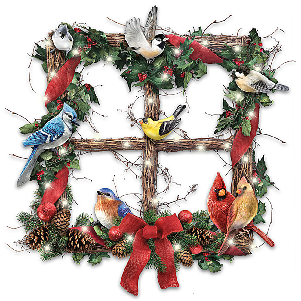 

Bird Christmas - Round Drill Diamond Painting - 30*30CM, 501 Original