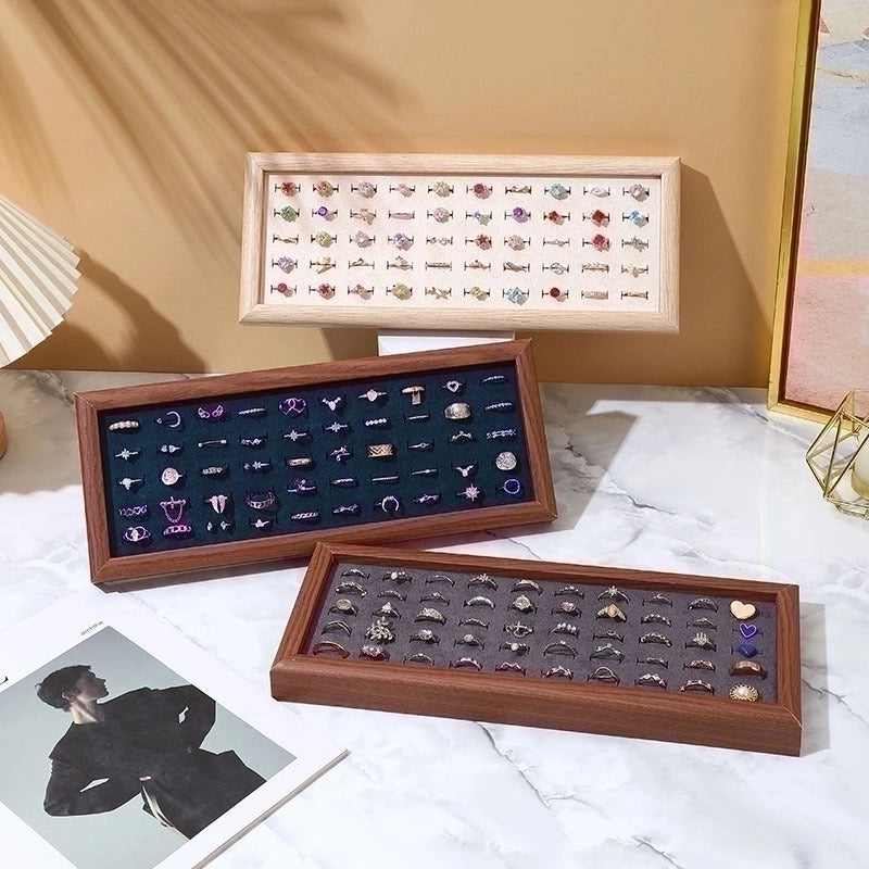 Minimalist Classic Style Solid Color Density Plate Tree Pattern Paper Flannel Patchwork Jewelry Display Jewelry Rack