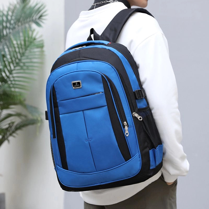 Waterproof Solid Color School Daily School Backpack