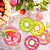 8pcs Cartoon DIY Diamond Painting Wooden Coasters Art Kits with Holder (Donut)