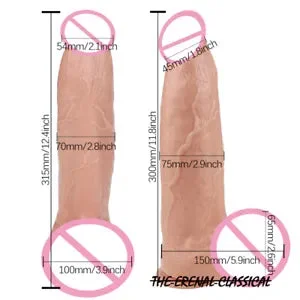 7.5cm Realistic Huge Dildo Big Penis Anal Plug G-point Suction Dick Soft Sex